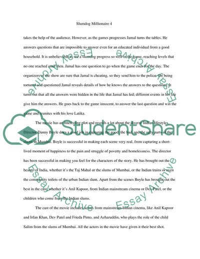 slumdog millionaire essay notes