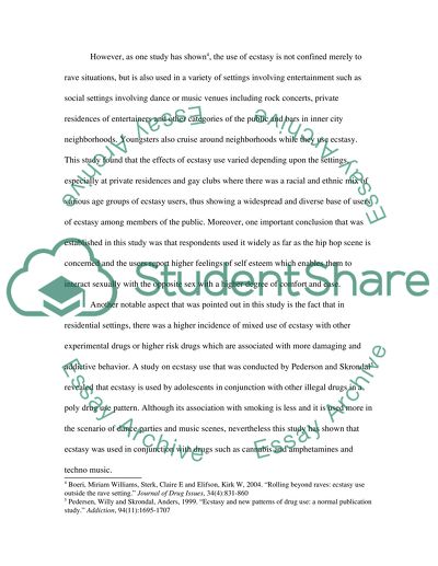 The classification of Ecstacy: come down or stay high