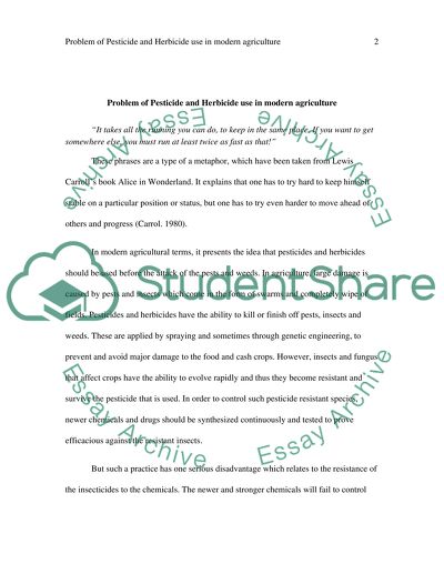 The Problem of Pesticide and Herbicide Use in Modern Agriculture