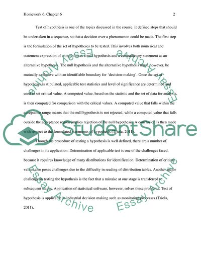 Homework: Week 6, Chapter 6