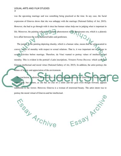 Ginevra de Benci by Leonardo da Vinci