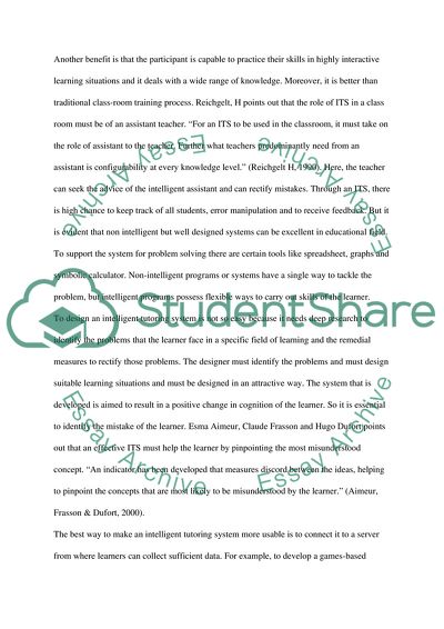 Intelligent Tutoring Systems