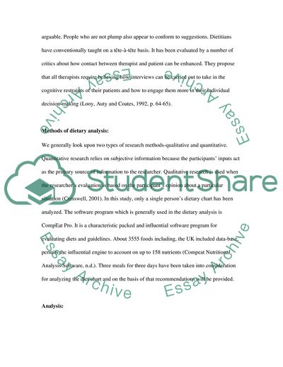 Nutrition and Lifestyle Management