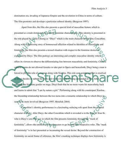 Analysis Of The Film Farewell My Concubine