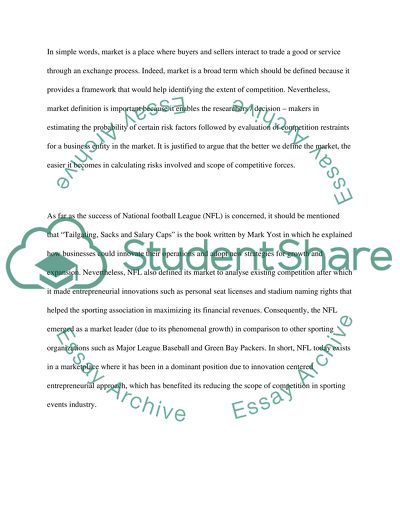 The definition of market