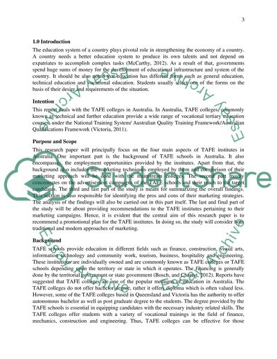 Promotional Campaign of TAFE Universities