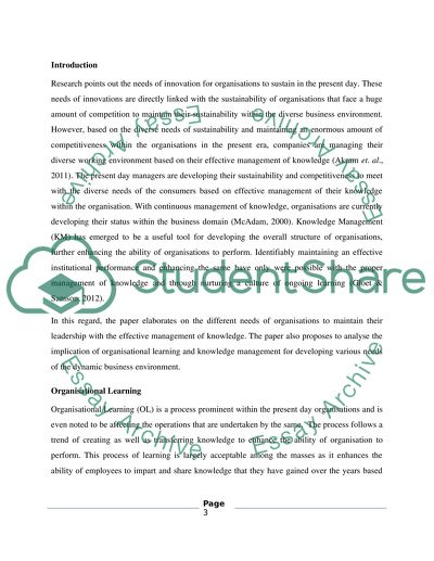 Knowledge Management, Social Networks and Innovation