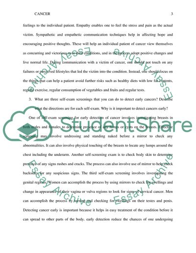 Receiving a Cancer Diagnosis