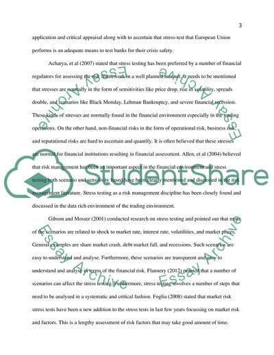 Bank Stress Test Analysis