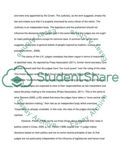 The Major Institutions of the British State