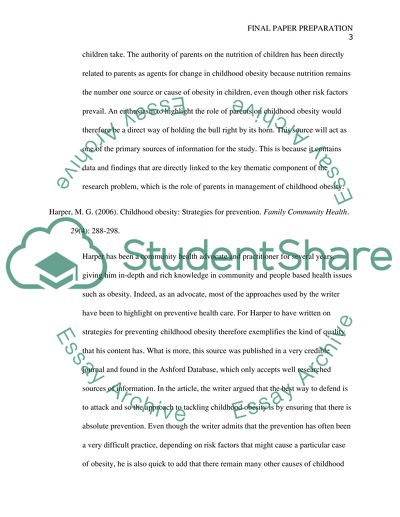 The role of parents in the use of home based management to treat obesity in children