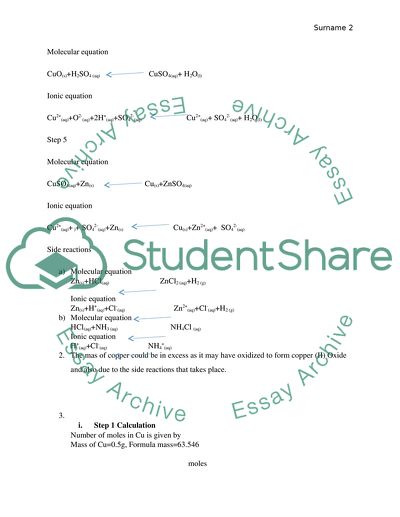 Molecular and ionic equations