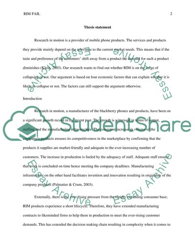 Is Rim Destined to Eventually Fail