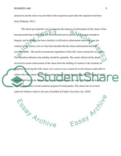 Limitation of Liability Clause