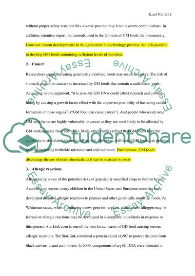 Why NO to Genetically Modified Foods