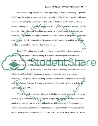 Islam and Resistance in Afghanistan