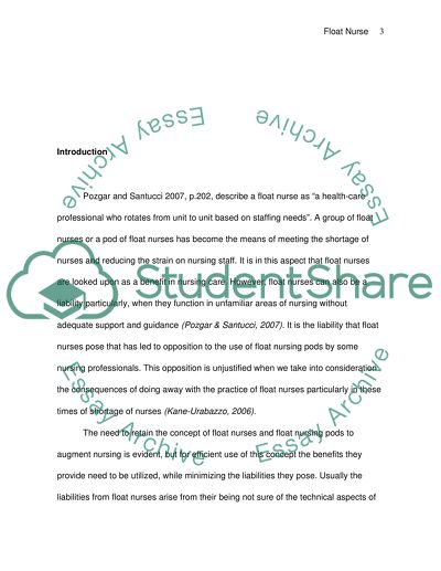 Float Nurses Protocal in Medical Offices/ Float Nurse Team Collaboration