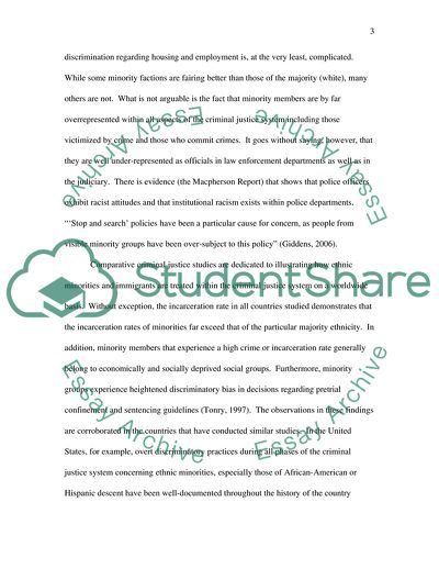 Minorities are Over-represented throughout the Criminal Justice Process