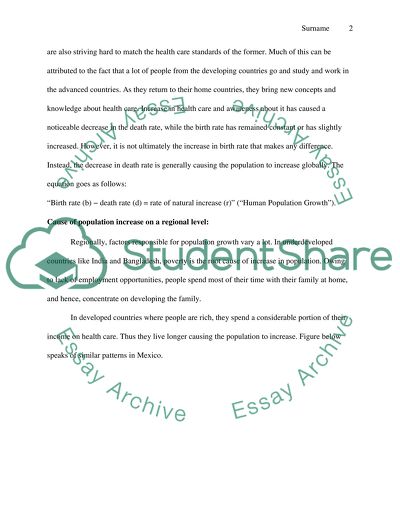 Population Growth. What makes/made the population increase