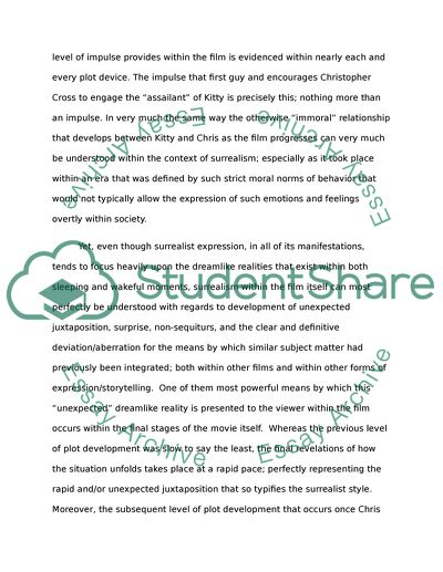 Surrealism Movements Reflectd on Scarlett Street