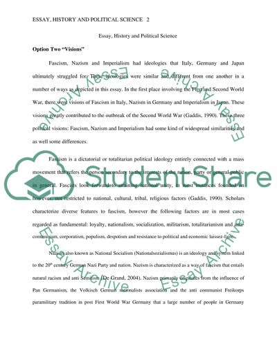 Fascism, Nazism and Imperialism and the Cold War