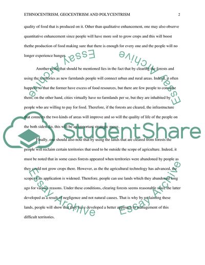 Ethnocentrism, Geocentrism and Polycentrism