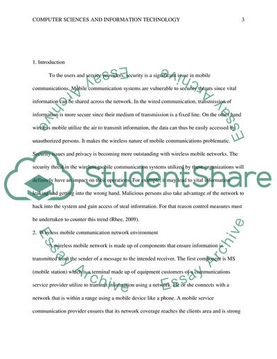 Security Issues in Wireless Mobile Communication