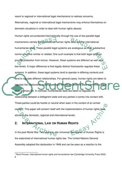 Human Rights in International Law