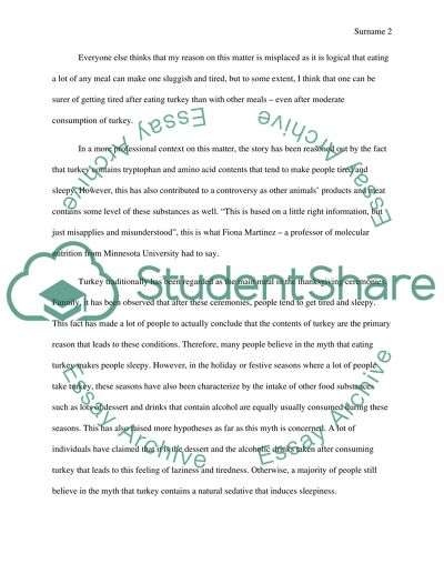 Turkey make people sleepy