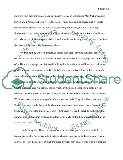 Comparison / contrast essay