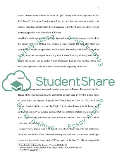 The Extent of Popular Enthusiasm for the War in the Summer and Early Autumn of 1914