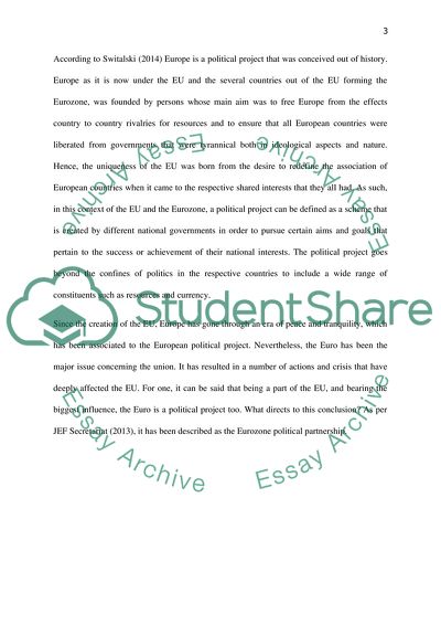 The Euro Is Political Project That Was Doomed to Failure