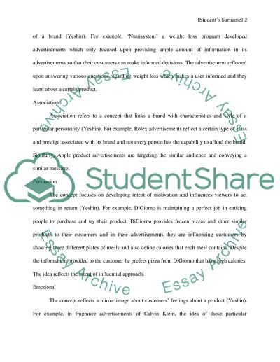 Advertising strategy