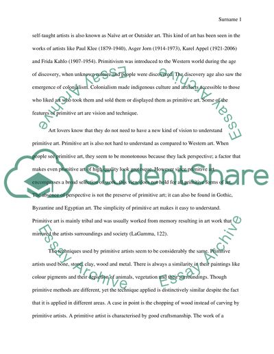 Huge Impact of Primitivism on the Development of Modern Art