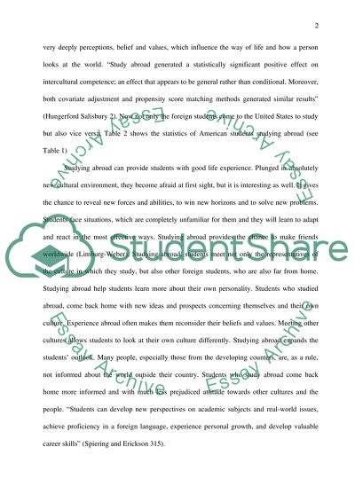 The Benefits of Studying Abroad