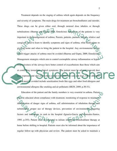 Personal Nursing Research Interest on Asthma