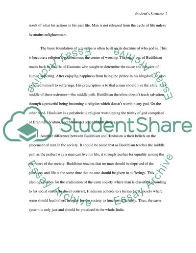 Compare & Contrast Hinduism and Buddhism in Ancient India