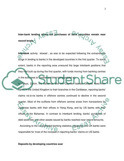 The international banking market