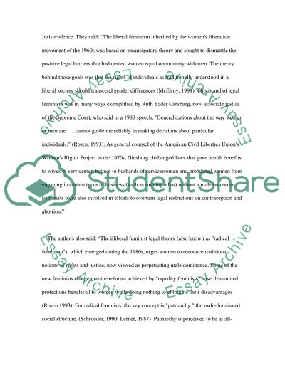 Gender in legal theory