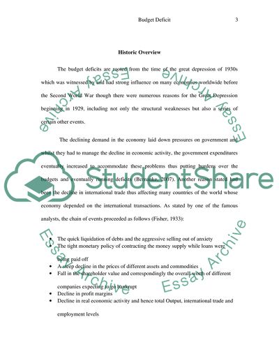 The Problem of the UK Budget Deficit