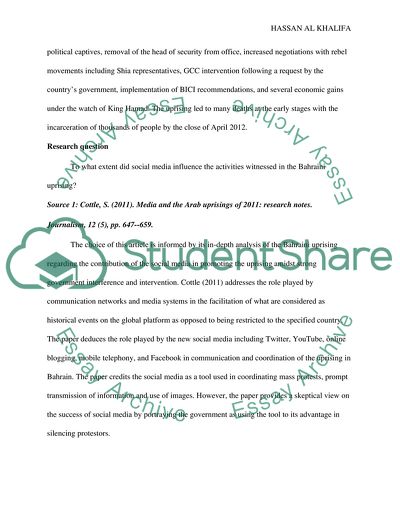 Did social media have a big impact in the Bahraini uprising during the Arab spring