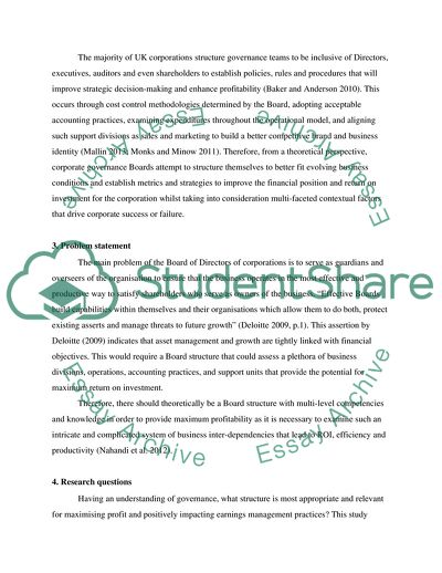 To What Extent Does the Structure of the Board Affect Earning Management in the United Kingdom