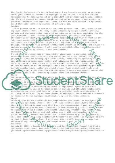 Getting an Entry-Level Job and Self-Marketing