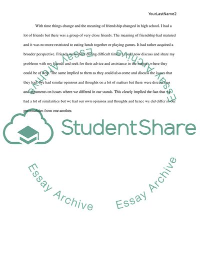 Friendship (also loneliness and shyness)