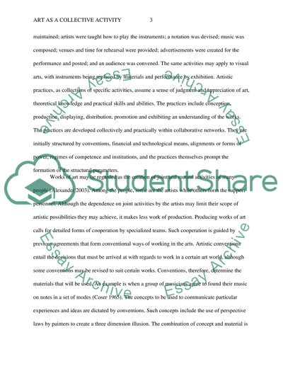 Art as a Collective Activity