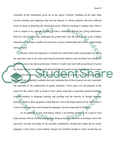 Teaching English as a Foreign Language