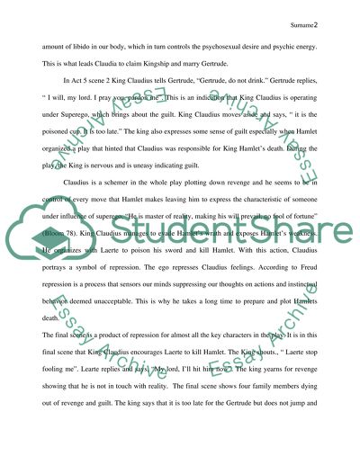 Hamlet - Formal Psychoanalytic Analysis