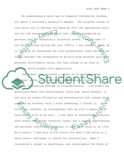 Anesthesiology Assistant