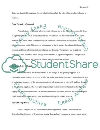 Microeconomic Concepts and Capitalism