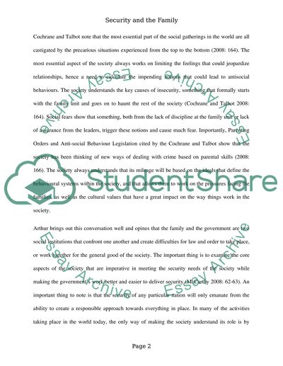 The Family Is the Building Block